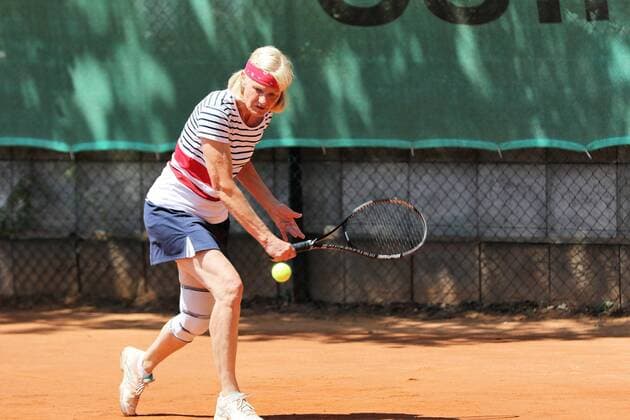 24.06.2017 Neu-Isenburg, RW Tennis-CLub Kampf um die Meisterschaft der Damen 60 Regionalliga TC RW Neu-Isenburg – TA SV Böblingen die Neu-Isenburgerin Brigitte Friedl (RW Neu-Isenburg)