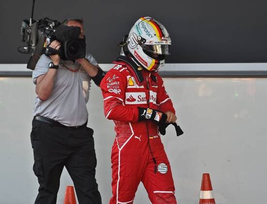 Sebastian Vettel (Scuderia Ferrari) geht enttaeuscht davon, Grosser Preis von Aserbaidschan 2017, Qualifikation, Motorsport, Formel 1, 24.06.2017, Baku Copyright: xAndre Eibner-Pressefotox EP_JAE