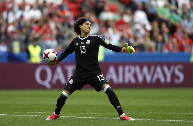 Mexico vs. Russia SAO PETERSBURGO, MO - 24.06.2017: MEXICO VS. RUSSIA - OCHOA Guillermo of Mexico during Mexico-Russia match valid for the third round of the 2017 Confederations Cup on Saturday (24), held at Kazan Arena Stadium in Kazan, Russia. (Photo: Rodolfo Buhrer La Imagem Fotoarena) x1343660x  RodolfoxBuhrer