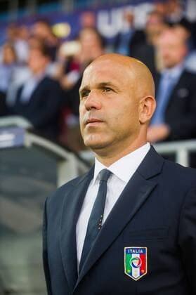 Fußball, U21 EM, Italien - Deutschland KRAKOW 24.06.2017 MECZ GRUPA C MISTRZOSTWA EUROPY U-21 W PILCE NOZNEJ 2017: WLOCHY - NIEMCY --- 2017 UEFA EUROPEAN U21 U 21 CHAMPIONSHIP MATCH: ITALY - GERMANY NZ LUIGI DI BIAGIO TRENER WLOCHY COACH ITALY FOT LUKASZ KRAJEWSKI FOKUSMEDIA.COM.PL NEWSPIX.PL --- Newspix.pl  CRAJU240617_105