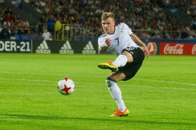 KRAKOW 24.06.2017 MECZ GRUPA C MISTRZOSTWA EUROPY U-21 W PILCE NOZNEJ 2017: WLOCHY - NIEMCY --- 2017 UEFA EUROPEAN U21 U 21 CHAMPIONSHIP MATCH: ITALY - GERMANY NZ MAX MEYER NIEMCY GERMANY FOT LUKASZ KRAJEWSKI FOKUSMEDIA.COM.PL NEWSPIX.PL --- Newspix.pl  CRAJU240617_124