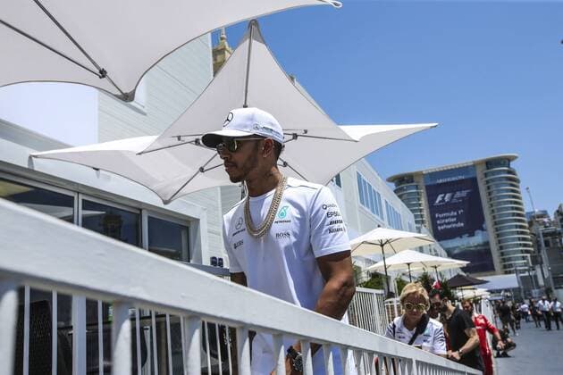 Motorsports: FIA Formula One World Championship WM Weltmeisterschaft 2017, Grand Prix of Europe, 44 Lewis Hamilton (GBR, Mercedes AMG Petronas Formula One Team), Baku Azerbaijan xHOCHxZWEIx