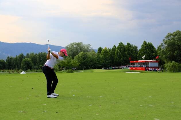Bryden Macpherson of Australia plays a hit in the final round of the 2017 Fragrant Hills International Beijing Open golf tournament in Beijing, China, 25 June 2017. Australian golfer Bryden Macpherson ranked the top on the China Tour Order of Merit this week when the second event of the newly formed circuit s 2017 season gets underway in Beijing. The Tour recently cut ties with the PGA Golf Herren TOUR and is now run by the China Golf Association with ties to both the European and Asian Tours. The Fragrant Hills International Beijing Open, which is the second stop on the China Tour, is set to welcome 141 players from 17 countries when it tees off from June 22-25. Bryden Macpherson titles Fragrant Hills International Beijing Open  20170625_09379