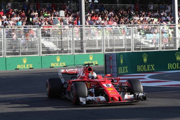 Azerbaijan Grand Prix, Baku 22 - 25 June 2017 25.06.2017 - Race, Sebastian Vettel (GER) Scuderia Ferrari SF70H 