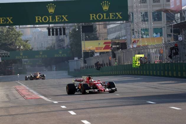 Azerbaijan Grand Prix, Baku 22 - 25 June 2017 25.06.2017 - Race, Sebastian Vettel (GER) Scuderia Ferrari SF70H 