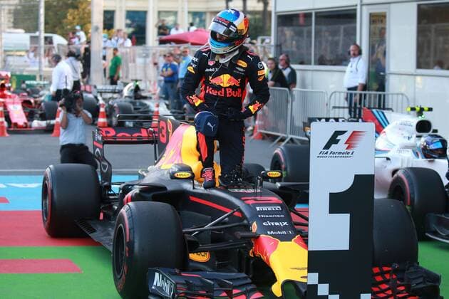 Motorsports: FIA Formula One World Championship WM Weltmeisterschaft 2017, Grand Prix of Europe, 3 Daniel Ricciardo (AUS, Red Bull Racing), Baku Azerbaijan xHOCHxZWEIx