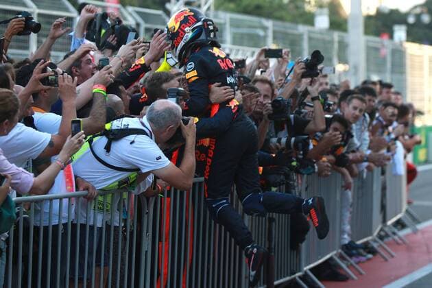 Motorsports: FIA Formula One World Championship WM Weltmeisterschaft 2017, Grand Prix of Europe, 3 Daniel Ricciardo (AUS, Red Bull Racing), Baku Azerbaijan xHOCHxZWEIx
