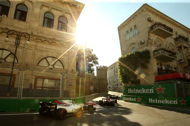 Motorsports: FIA Formula One World Championship WM Weltmeisterschaft 2017, Grand Prix of Europe, 18 Lance Stroll ( CAN, Williams Martini Racing) Baku Azerbaijan xHOCHxZWEIx