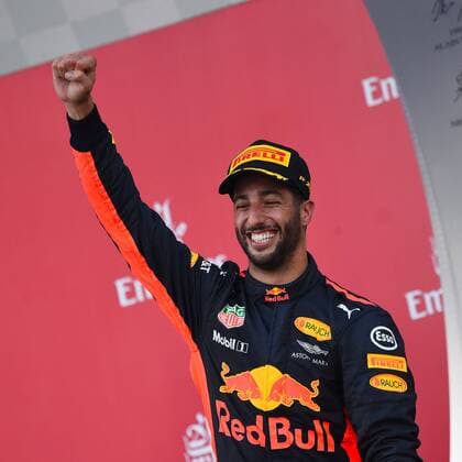 Bilder des Tages - SPORT Daniel Ricciardo (Red Bull Racing) jubelt, Grosser Preis von Aserbaidschan 2017, Rennen, Motorsport, Formel 1, 25.06.2017, Baku Copyright: xAndre Eibner-Pressefotox EP_JAE