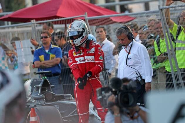 Azerbaijan Grand Prix, Baku 22 - 25 June 2017 25.06.2017 - Race, Sebastian Vettel (GER) Scuderia Ferrari SF70H 