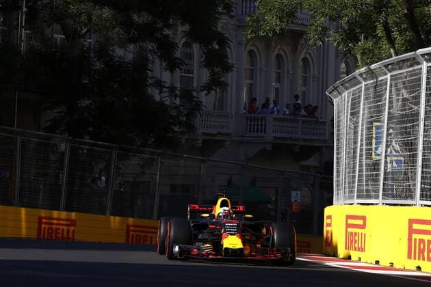 Motorsports: FIA Formula One World Championship WM Weltmeisterschaft 2017, Grand Prix of Europe, 3 Daniel Ricciardo (AUS, Red Bull Racing), Baku Azerbaijan xHOCHxZWEIx