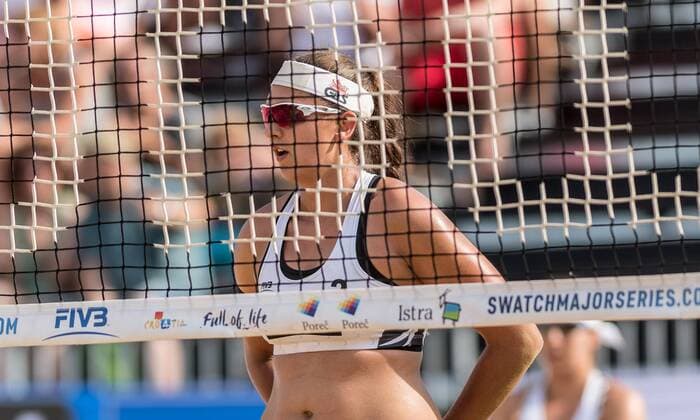 FIVB World Tour - swatch MAJOR SERIES - Porec Major; 27.06.2017 Nadja Glenzke (GER); FIVB World Tour - swatch MAJOR SERIES - Porec Major am 27.06.2017,Porec (Kroatien). xPWx