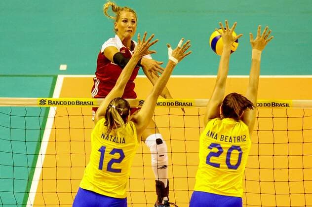 V?lei Feminino Brasil x Pol?nia BELO HORIZONTE, MG - 27.06.2017: VÔLEI FEMININO BRASIL X POLÔNIA - Poland& 3player dur during the friendly match of Women& 3Volleybaetbaetween Brazil and Poland at Mineirinho in Ben Belo Horizonte, MG, on night of Tuesday (27). (Pho(Photo: Mourão Panda Fotoarena) x1345704x  MourãoxPanda