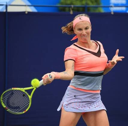 TENNIS - WTA Tennis Damen AEGON International 2017 EASTBOURNE,ENGLAND,28.JUN.17 - TENNIS - WTA Tour, AEGON International. Image shows Svetlana Kuznetsova (RUS). GEPAxpictures xAlanxGrieves