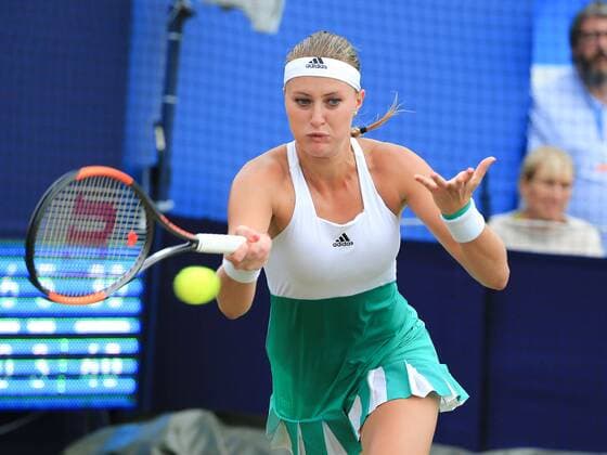 TENNIS - WTA Tennis Damen AEGON International 2017 EASTBOURNE,ENGLAND,28.JUN.17 - TENNIS - WTA Tour, AEGON International. Image shows Kristina Mladenovic (FRA). GEPAxpictures xAlanxGrieves