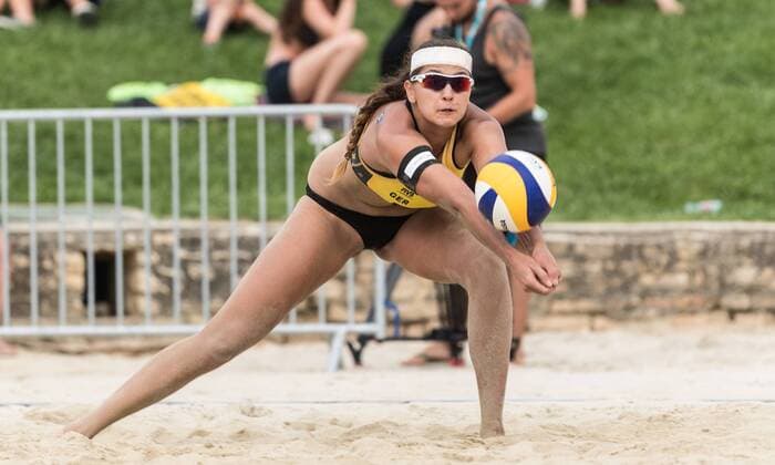 FIVB World Tour - swatch MAJOR SERIES - Porec Major; 28.06.2017 Nadja Glenzke (GER); FIVB World Tour - swatch MAJOR SERIES - Porec Major am 28.06.2017,Porec (Kroatien). xPWx