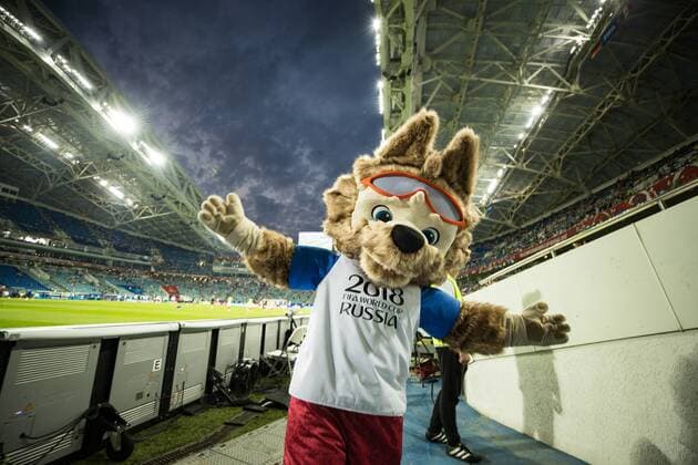 Germany vs Mexico SOCHI, SC - 29.06.2017: GERMANY VS MEXICO - The Zabivaka Cup mascot before the match between Germany and Mexico is valid for the 2017 Confederations Cup semi-final on Thursday (29th), held at the Olympic Stadium in Sochi, Russia (Photo: Marcelo Machado de Melo Fotoarena) x1347209x  MarceloxMachadoxdexMelo