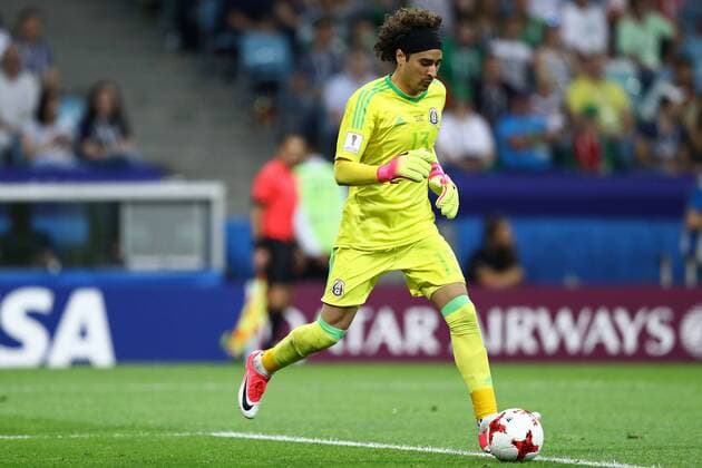 Germany vs Mexico SOCHI, SC - 29.06.2017: GERMANY VS MEXICO - Guillermo Ochoa of Mexico during a match between Germany and Mexico in the semifinals of the 2017 FIFA Confederations Cup on Thursday at the Sochi Olympic Stadium in Sochi, Russia. (Photo: Heuler Andrey DiaEsportivo Fotoarena) x1347305x  HeulerxAndrey