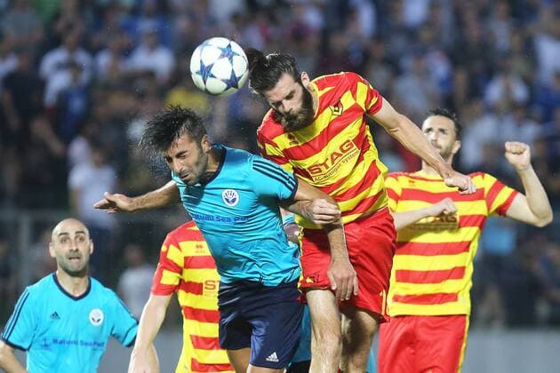 29.06.2017 KUTAISI, GRUZJA (GEORGIA) PILKA NOZNA (FOOTBALL), LIGA EUROPY UEFA 2017 2018 (EUROPEAN UEFA LEAGUE 2017 2018) , 1 RUNDA KWALIFIKACJI (FIRST QUALIFICATION ROUND) MECZ (GAME) DINAMO BATUMI - JAGIELLONIA BIALYSTOK NZ CILLIAN SHERIDAN FOTO KAMIL SWIRYDOWICZ CYFRASPORT NEWSPIX.PL --- Newspix.pl  20170629CSKS0023