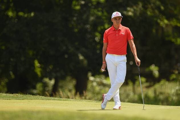 JUN 29, 2017 - Rickie Fowler (USA) waits for his turn to putt on the third green green during the opening round at the 2017 Quicken Loans National at the Tournament Players Club in Potomac MD. PGA Golf Herren 2017: Quicken Loans National JUN 29 - ZUMAcjm_ 20170629_zaf_cjm_005 Copyright: xJohnxMiddlebrookx