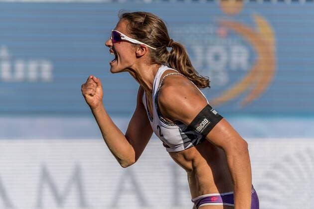 FIVB World Tour - swatch MAJOR SERIES - Porec Major; 29.06.2017 Chantal Laboureur (GER); FIVB World Tour - swatch MAJOR SERIES - Porec Major am 29.06.2017,Porec (Kroatien). xPWx