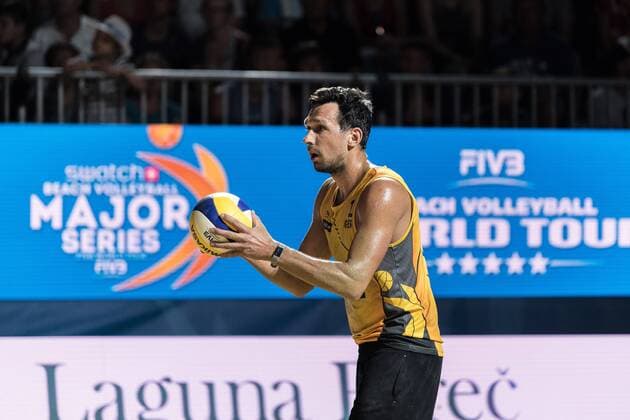 FIVB World Tour - swatch MAJOR SERIES - Porec Major; 29.06.2017 Armin Dollinger (GER); FIVB World Tour - swatch MAJOR SERIES - Porec Major am 29.06.2017,Porec (Kroatien). xPWx
