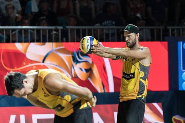 FIVB World Tour - swatch MAJOR SERIES - Porec Major; 29.06.2017 Armin Dollinger (GER); FIVB World Tour - swatch MAJOR SERIES - Porec Major am 29.06.2017,Porec (Kroatien). xPWx