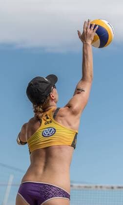FIVB World Tour - swatch MAJOR SERIES - Porec Major; 29.06.2017 Julia Sude (GER); FIVB World Tour - swatch MAJOR SERIES - Porec Major am 29.06.2017,Porec (Kroatien). xPWx