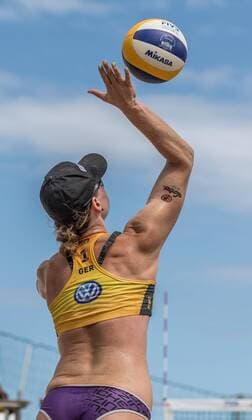 FIVB World Tour - swatch MAJOR SERIES - Porec Major; 29.06.2017 Julia Sude (GER); FIVB World Tour - swatch MAJOR SERIES - Porec Major am 29.06.2017,Porec (Kroatien). xPWx