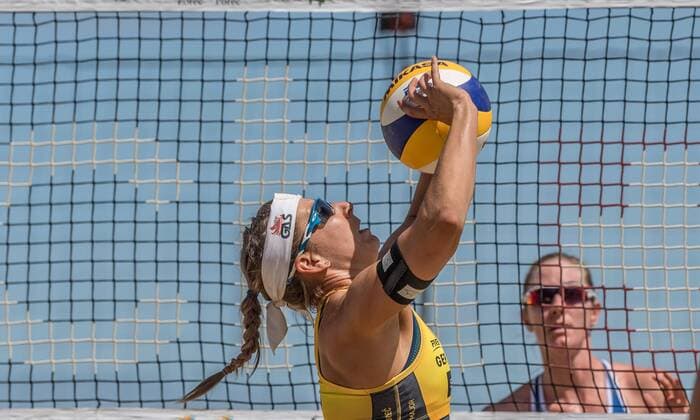 FIVB World Tour - swatch MAJOR SERIES - Porec Major; 29.06.2017 Julia Grossner (GER); FIVB World Tour - swatch MAJOR SERIES - Porec Major am 29.06.2017,Porec (Kroatien). xPWx