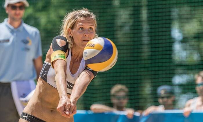 FIVB World Tour - swatch MAJOR SERIES - Porec Major; 29.06.2017 Laura Ludwig (GER); FIVB World Tour - swatch MAJOR SERIES - Porec Major am 29.06.2017,Porec (Kroatien). xPWx