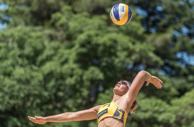 FIVB World Tour - swatch MAJOR SERIES - Porec Major; 29.06.2017 Isabel Schneider (GER); FIVB World Tour - swatch MAJOR SERIES - Porec Major am 29.06.2017,Porec (Kroatien). xPWx