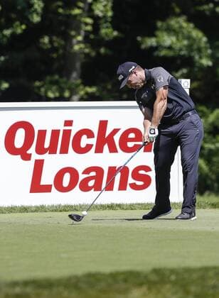 POTOMAC, MD - JUNE 30: Daniel Summerhays tees off on the 11th hole during the second round of the Quicken Loans National on June 30, 2017 at TPC Potomac at Avenel Farm in Potomac, MD.(Photo by Justin Cooper Icon Sportswire) GOLF: JUN 30 PGA Golf Herren - Quicken Loans National - Second Round Icon170630019 EDITORIAL USE ONLY