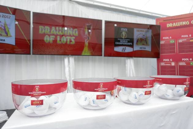 The FIVB Beach volleyball Beachvolleyball World Championships Vienna 2017 Drawing of Lots 01.07.2017., Croatia, Porec - The FIVB Beach Volleyball World Championships Vienna 2017 Drawing of Lots took placee place during the Porec Major series event.  LukaxStanzl PIXSELL