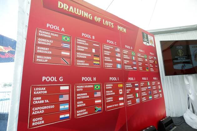 The FIVB Beach volleyball Beachvolleyball World Championships Vienna 2017 Drawing of Lots 01.07.2017., Croatia, Porec - The FIVB Beach Volleyball World Championships Vienna 2017 Drawing of Lots took placee place during the Porec Major series event.  LukaxStanzl PIXSELL
