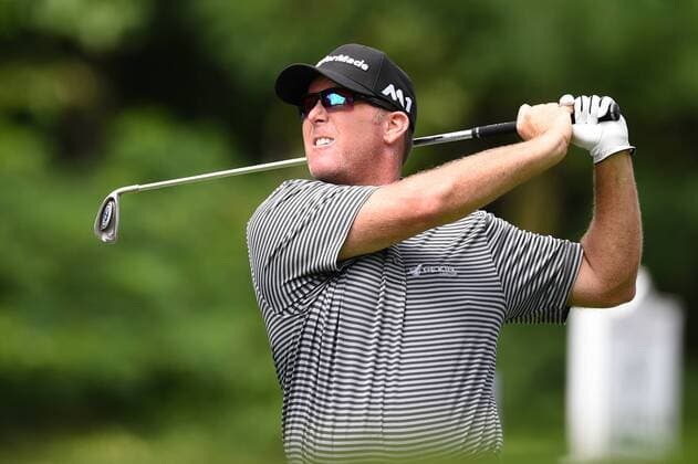 JUL 01, 2017 - D.A. Points (USA) tees off from the ninth tee box during the third round at the 2017 Quicken Loans National at the Tournament Players Club in Potomac MD. PGA Golf Herren 2017: Quicken Loans National JUL 01 - ZUMAcjm_ 20170701_zaf_cjm_006 Copyright: xJohnxMiddlebrookx