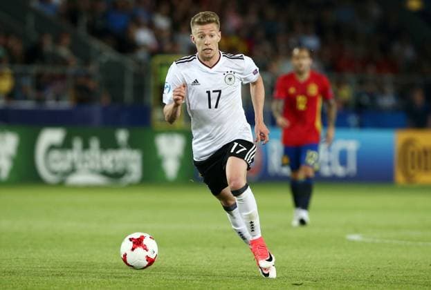 Mitchell Weiser Einzelbild Freisteller Aktion Fußball Fussball Finale U21 U 21 EM Europameisterschaft Länderspiel Saison 2016 2017 30.06.2017 in Krakau Polen DFB Nationalmannschaft GER BRDeutschland vs. Spanien ESP