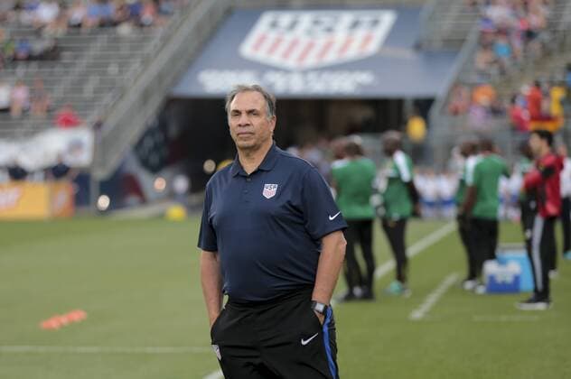 July 1, 2017 - East Hartford, CT, USA - East Hartford, CT - Saturday July 01, 2017: Bruce Arena during an International Friendly Länderspiel game between the men s national teams of the United States (USA) and Ghana (GHA) at Pratt & Whitney Stadium. Bruce Arena - ZUMAt139 20170701_zaa_t139_084 Copyright: xJohnxDortonx
