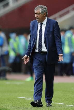 MOSCOW, RUSSIA â€“ JULY 2, 2017: Portugal head coach Fernando Santos attends their 2017 FIFA Confederations Cup third place football match against Mexico at Otkrytie Arena. Mikhail Japaridze TASS  TS055C66