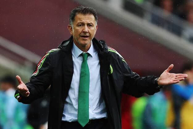 MOSCOW, RUSSIA â€“ JULY 2, 2017: Mexico head coach Juan Carlos Osorio attends their 2017 FIFA Confederations Cup third place football match against Portugal at Otkrytie Arena. Sergei Savostyanov TASS  TS055C86