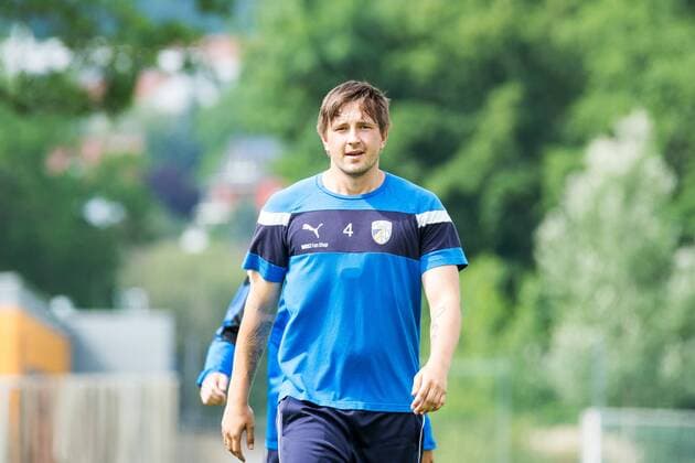 Jena, Deutschland 02. Juli 2017: Testspiel - 17 18 - Carl Zeiss Jena vs. Inter Leipzig Kevinn Pannewitz (Jena) nahm nicht am Testspiel teil. Ernst Abbe Sportfeld