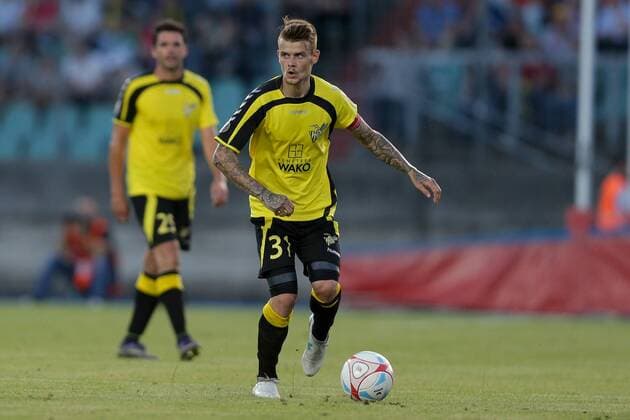 Sebastien Thill (Niederkorn 31) Freisteller, Einzelbild, Aktion, Ganzkörper 04.07.2017 Fussball Europa League Qualifikation, 1. Runde, Saison 2017-2018 04.07.2017 LUX, ELQ, FC Progres Niederkorn (LUX) - Glasgow Rangers FC (SCO) Stade Josy Barthel, Luxemburg 