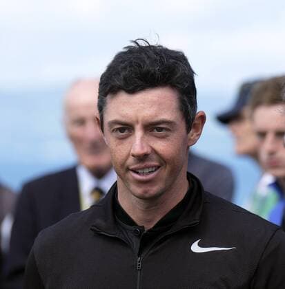 July 5th 2017, Portstewart Golf Club, Portstewart, Northern Ireland; Dubai Duty Free Irish Open Golf Championship; Pro-Am Tournament; The man of the moment, Rory Mcllroy (NIR) arrives at the 1st tee with a wry smile xNigelxCookex  ActionPlus11897948