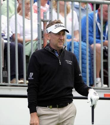 July 5th 2017, Portstewart Golf Club, Portstewart, Northern Ireland; Dubai Duty Free Irish Open Golf Championship; Pro-Am Tournament; Ian Poulter (ENG) doesn t look too impressed with his first tee shot xNigelxCookex  ActionPlus11897953