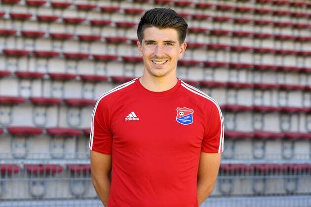 Jim-Patrick Müller (Jim-Patrick Mueller, Unterhaching, 13), Fußball, GER, 3.Liga, Porträttermin 2017 2018, SpVgg Unterhaching, xslx
