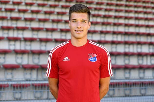 Thomas Hagn (Unterhaching, 3) Einzelbild, Aktion, Action, Porträt, Portrait, Fußball, GER, 3.Liga, Porträttermin 2017 2018, SpVgg Unterhaching, xslx