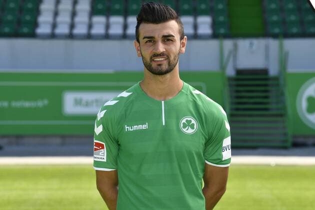 06.07.2017 - SpVgg Spielvereinigung Greuther Fürth Kleeblatt - 2. Fußball Bundesliga BL - Saison 2017 2018 - Fototermin Porträttermin Portraittermin - - Serdar Dursun (9, SpVgg Greuther Fürth ) - Einzelbild Einzelfoto Portrait Porträt Kopfbild