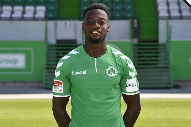 06.07.2017 - SpVgg Spielvereinigung Greuther Fürth Kleeblatt - 2. Fußball Bundesliga BL - Saison 2017 2018 - Fototermin Porträttermin Portraittermin - - Khaled Narey (21, SpVgg Greuther Fürth ) Einzelbild Einzelfoto Portrait Porträt Kopfbild