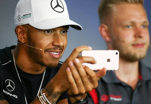 FORMULA 1 - GP of Austria 2017 SPIELBERG,AUSTRIA,06.JUL.17 - MOTORSPORTS, FORMULA 1 - Grand Prix of Austria, Red Bull Ring, press conference PK Pressekonferenz Image shows Lewis Hamilton (GBR Mercedes). GEPAxpictures xDanielxGoetzhaber