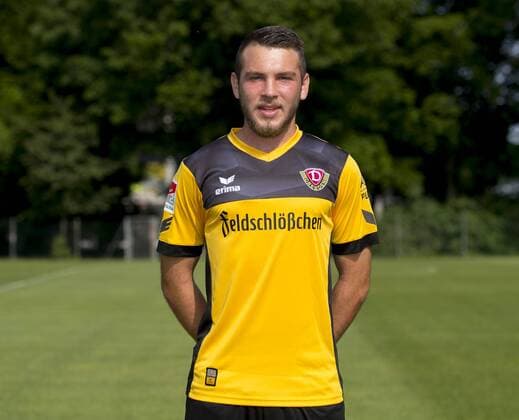 Fußball, 2. Bundesliga, Saison 2017 2018, SG Dynamo Dresden, Porträttermin, (06.07.2017). Justin Löwe. RM001